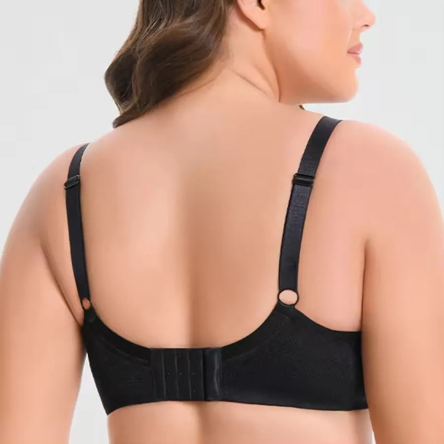 Minimizer Bra Non-Padded Sexy Women's Lace Underwire Female Full Cup Plus Size Adjustable Lingerie 34 36 38 40 42 C D E F G H