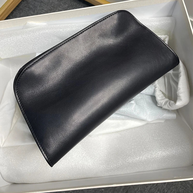 women's bag soft drinking milk calf leather women's 2025 single shoulder armpit handbag handbag