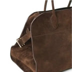 Women's Large Capacity Vintage Tote Bag -Brown Handbags Structured Snap Closure, Sturdy Handles for Work, Travel, Everyday Use