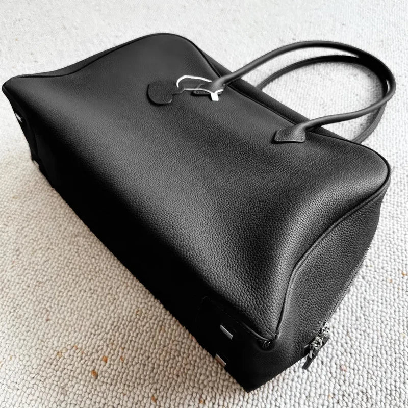 Genuine Leather Bowling Luxury Designer Handbag