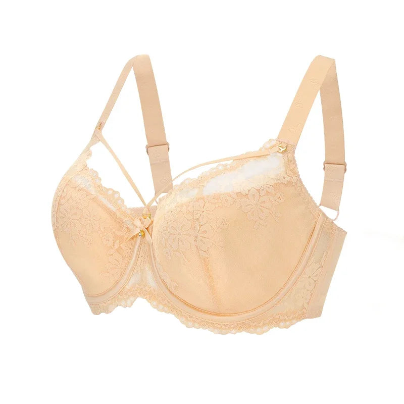 FallSweet Push Up Bra for Women Lace Underwire Brassiere Sexy Plus Size Lingerie