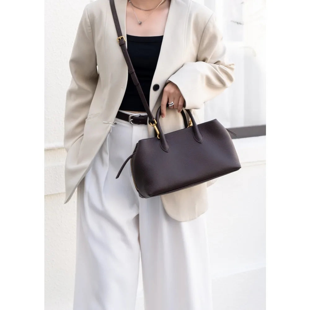 Natural Fall Commuter Versatile Women's Handbag Shoulder Messenger Large Capacity Multi-compartment Practical Unique Fashion