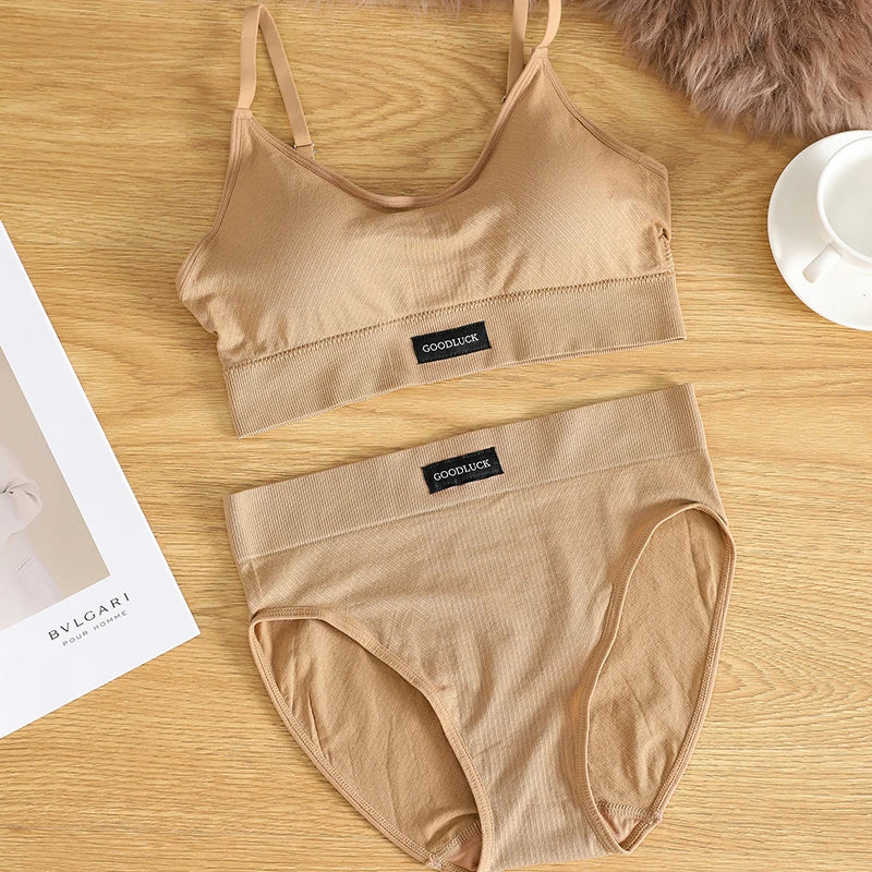 Hot Sale New Design Seamless Panties Underwear Set Conjuntos Interior Para Mujeres Seamless Bra And Panties Sets For Women