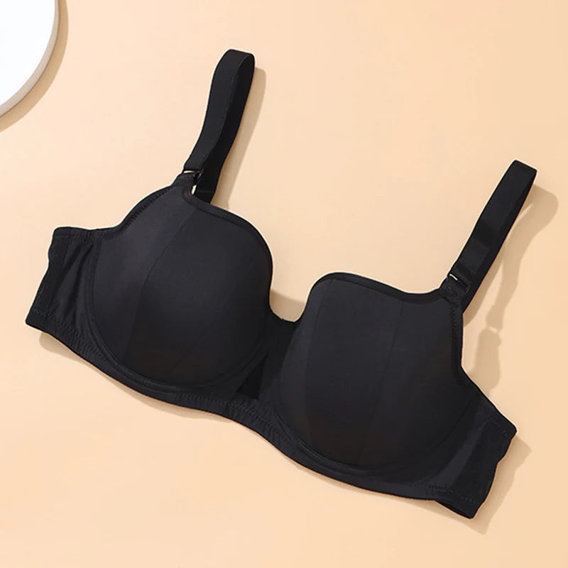 Womens Push Up Minimizer Bra Modeled Cup Supportive Underwire Female Smooth Plus Size Lingerie 34 36 38 40 42 D DD E F FF G