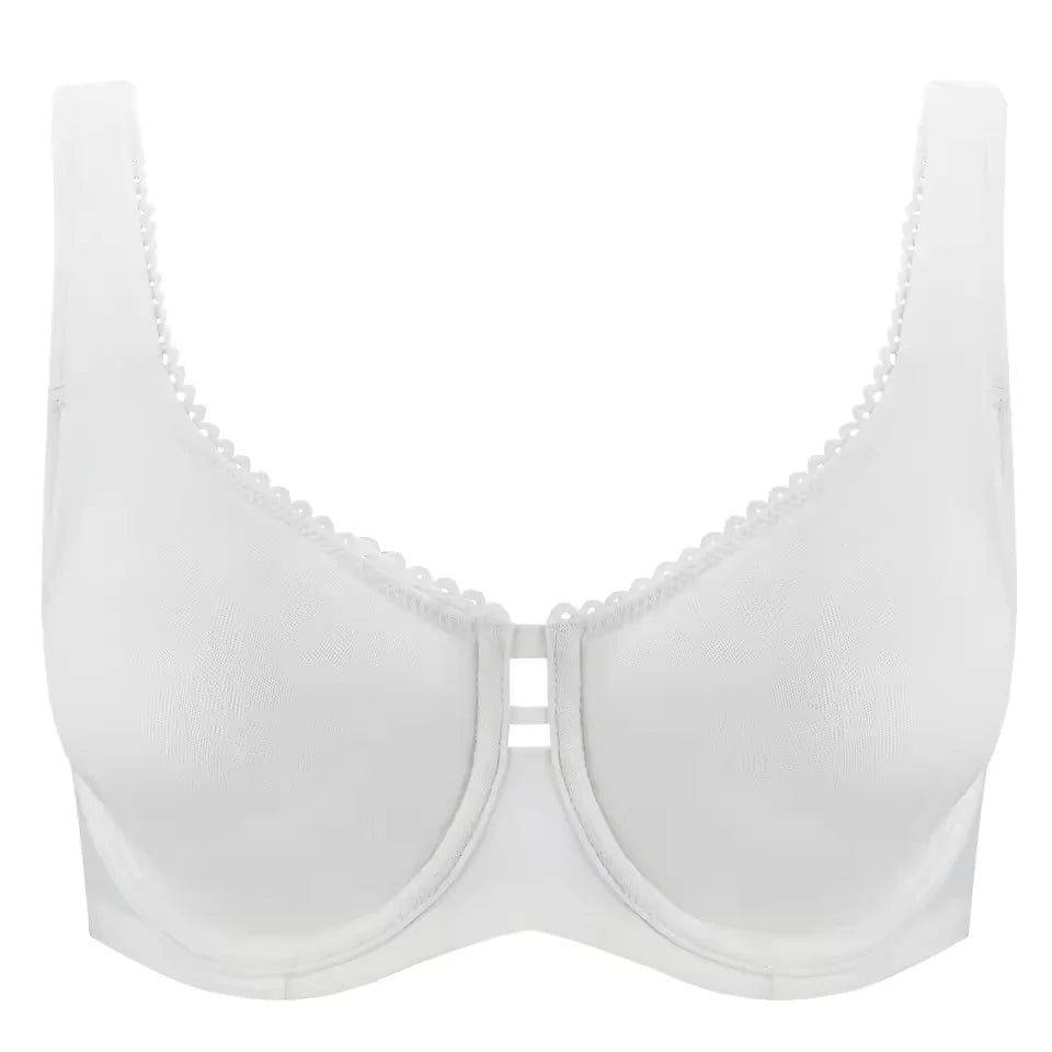 Minimizer Bra Non-Padded Plus Size Women's Floral Underwire Lifting Supportive Lingerie 80 85 90 95 100  C D E F G