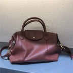 Genuine Leather Women's Casual Shoulder Bags 2025 New Soft Leather Totes Ladies Crossbody Bag High Quality Classic Handbags Blue