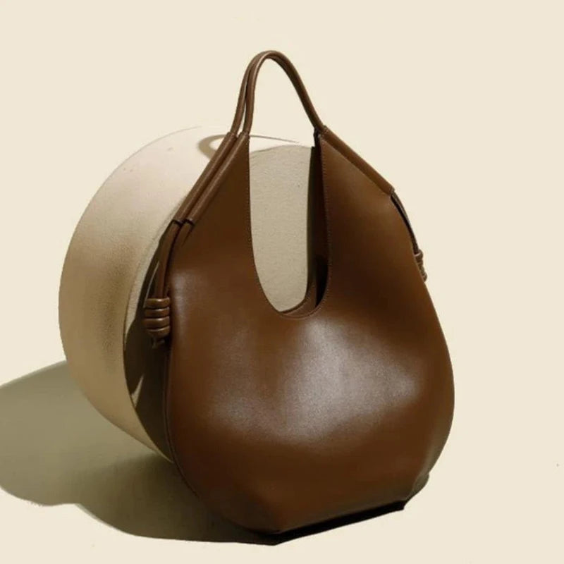 Minimalist, high-end, lazy-style underarm tote bag, versatile large-capacity handbag for commuting