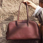 Genuine Leather Bowling Luxury Designer Handbag