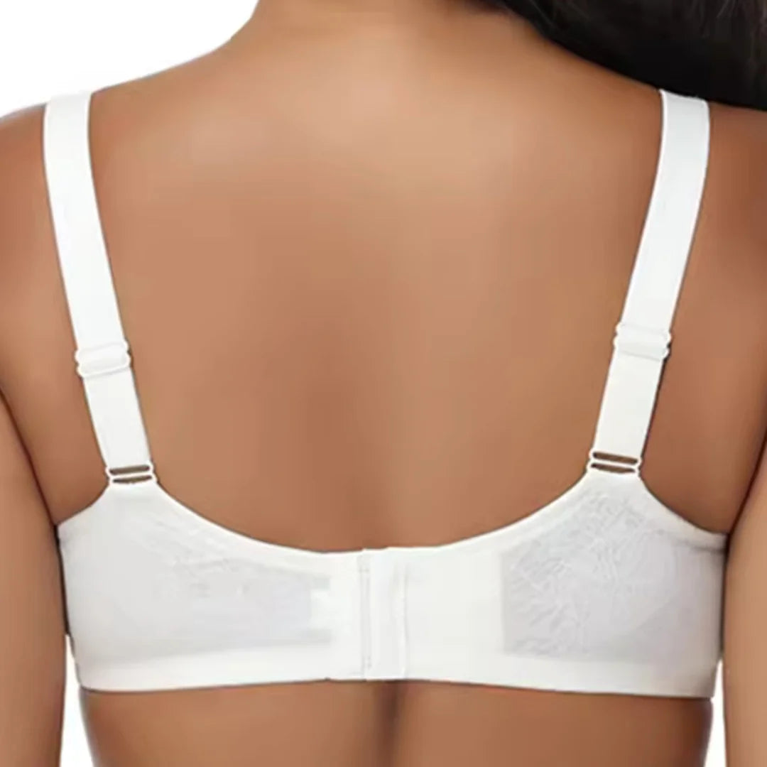 Minimizer Bra Non-Padded Plus Size Women's Floral Underwire Lifting Supportive Lingerie 80 85 90 95 100  C D E F G