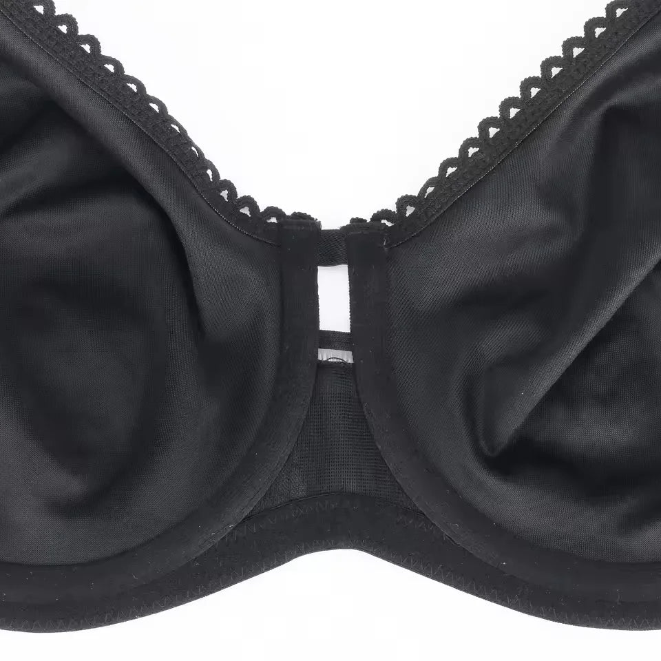 Minimizer Bra Non-Padded Plus Size Women's Floral Underwire Lifting Supportive Lingerie 80 85 90 95 100  C D E F G