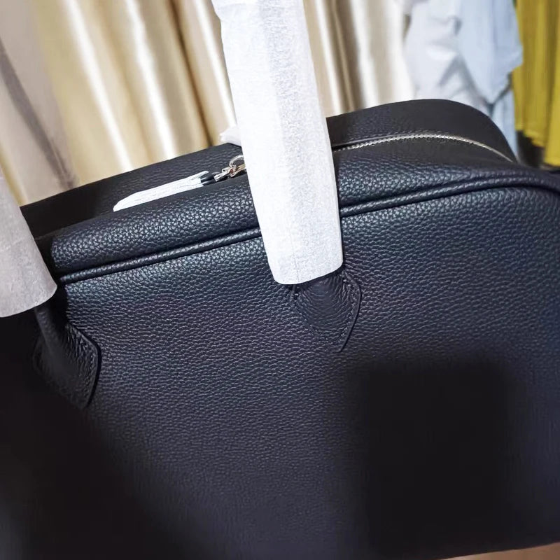 Genuine Leather Bowling Luxury Designer Handbag