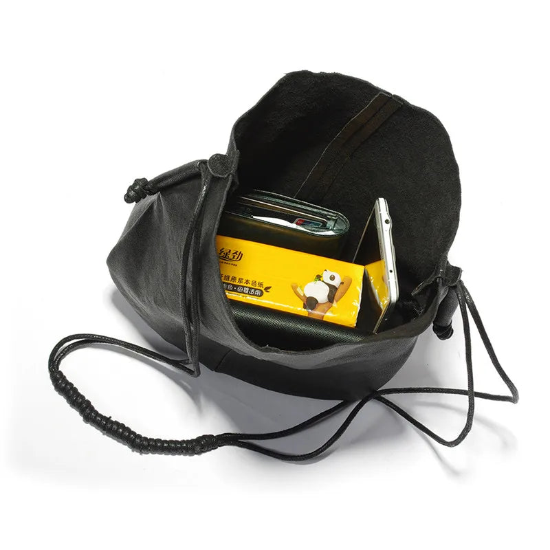 Korean version cowhide bag, womens genuine leather, brand-new luxurious Tote bag single-shoulder slanted, retro black phone case