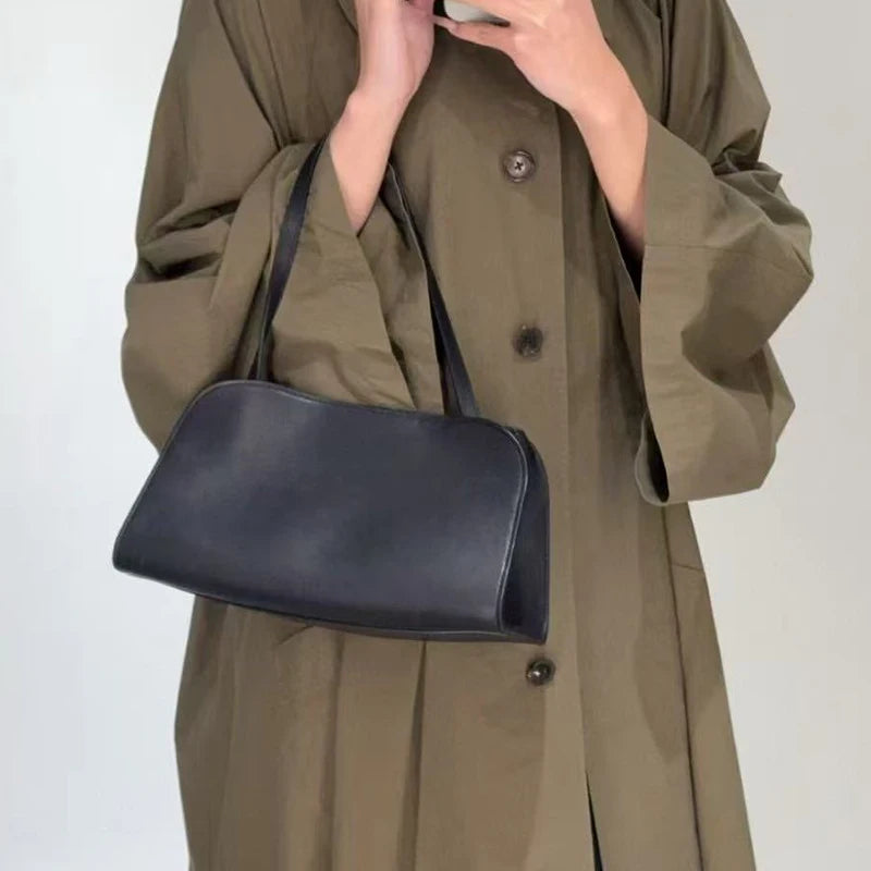 women's bag soft drinking milk calf leather women's 2025 single shoulder armpit handbag handbag