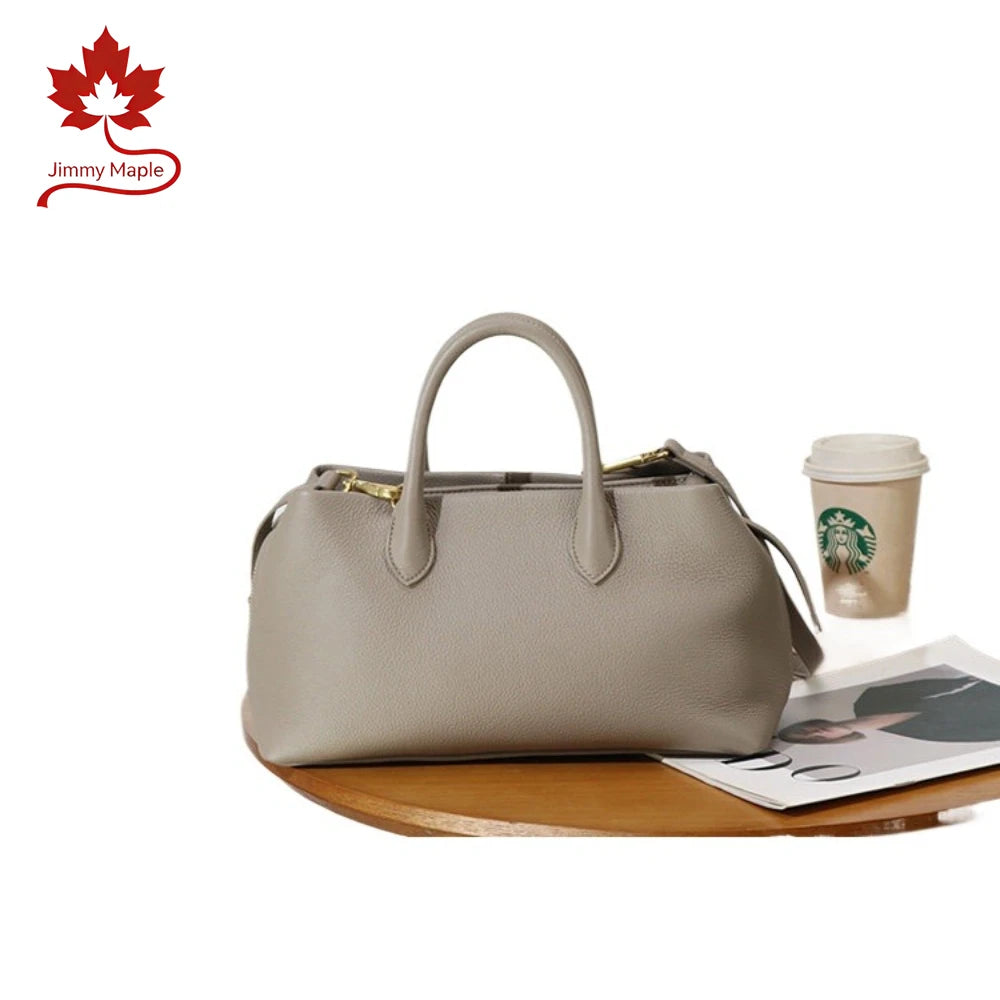 Hot Sale Multi-layered Large Women Travel Tote Soft Imported Cow Leather Female Handbag Commuter Ladies Shoulder Bag Big