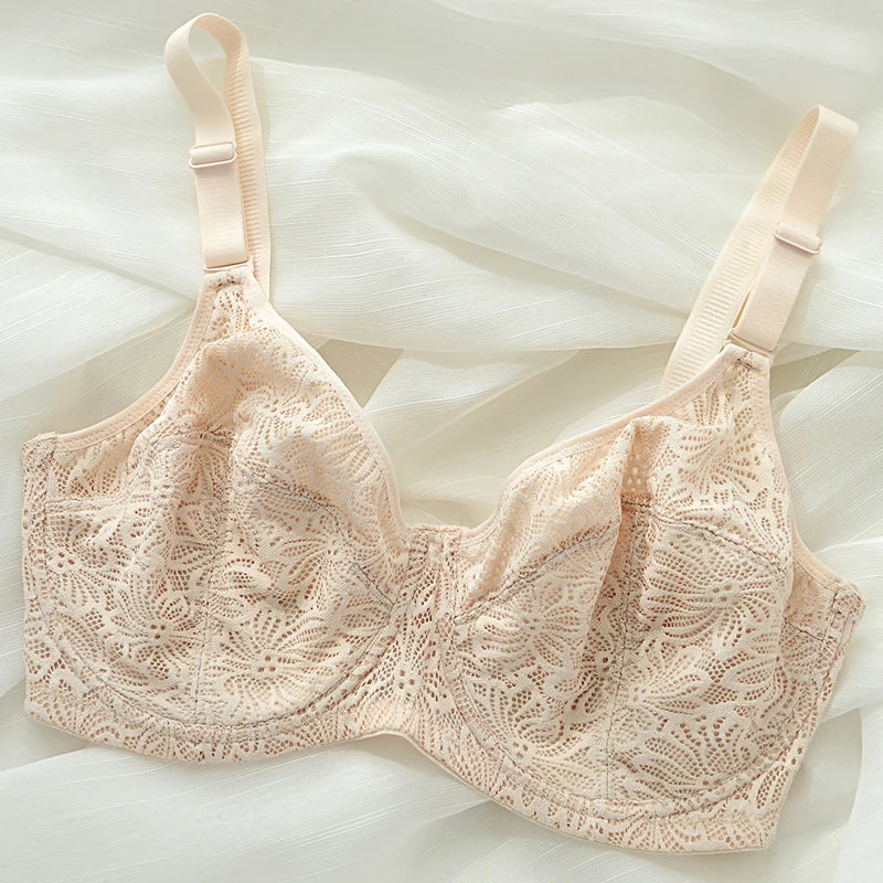 Non-padded Ultra-thin Bra Women Minimizer Wirefree 75 80 85 90 95 100 B C D E F G H Cup