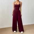 Spring Fall 2025 New Arrival Women's Jumpsuit  Solid Color Double-Strap Relaxed-Fit Casual Pants Y2k Clothing