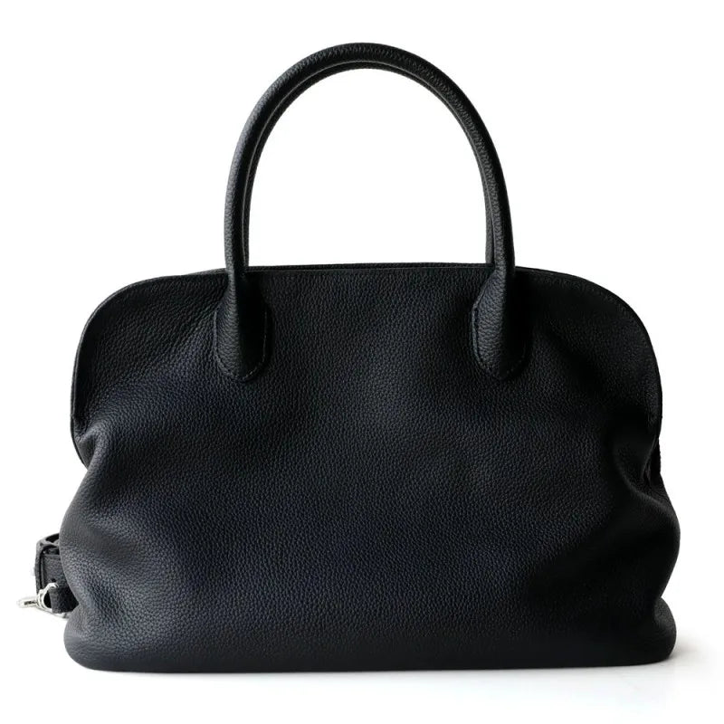 Women Genuine Leather Bag Elegant Office LadyTote Handbag Soft Cowskin Fashion High Capacity Casual Single Shoulder Shell Bags