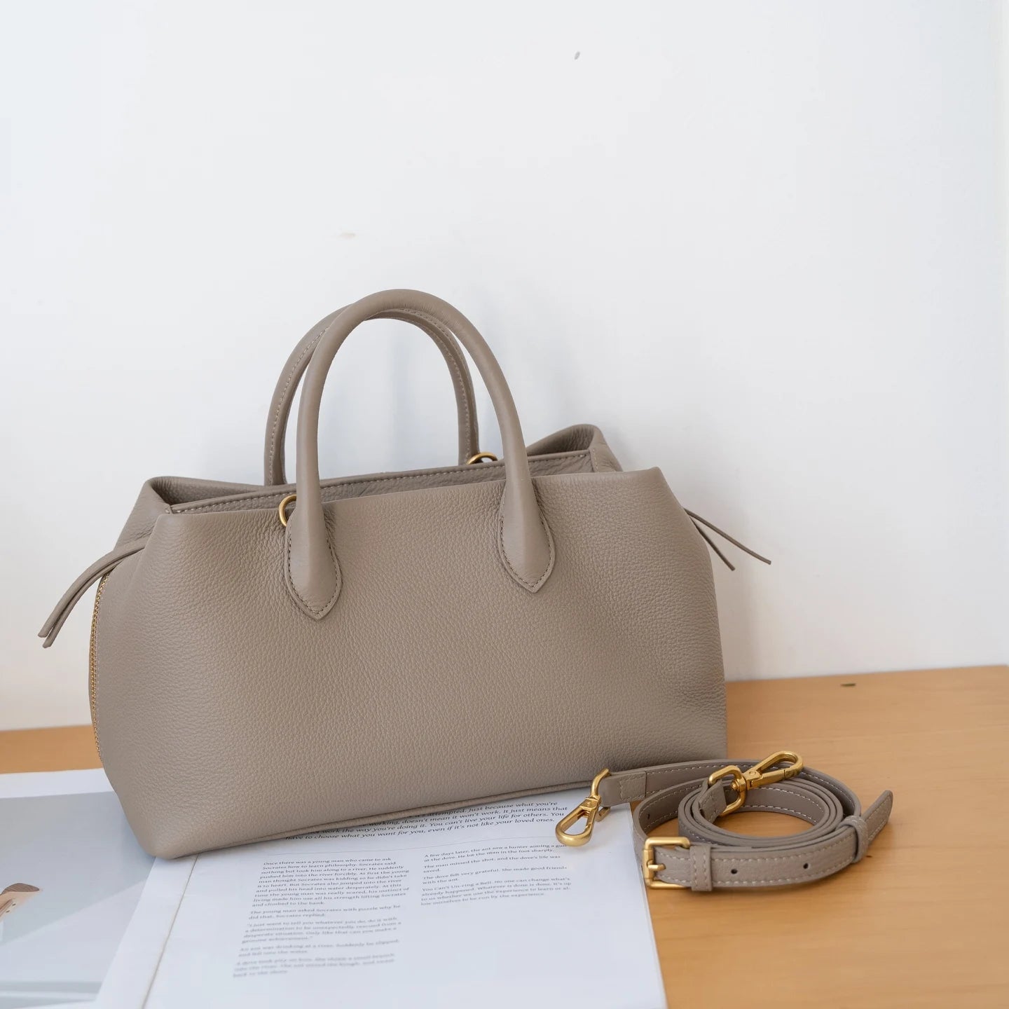 Genuine Grade Leather Women's Shoulder Crossbody Bag Luxury Designer Brand Soft Cowhide Ladeis Handbag High Quality Female Tote