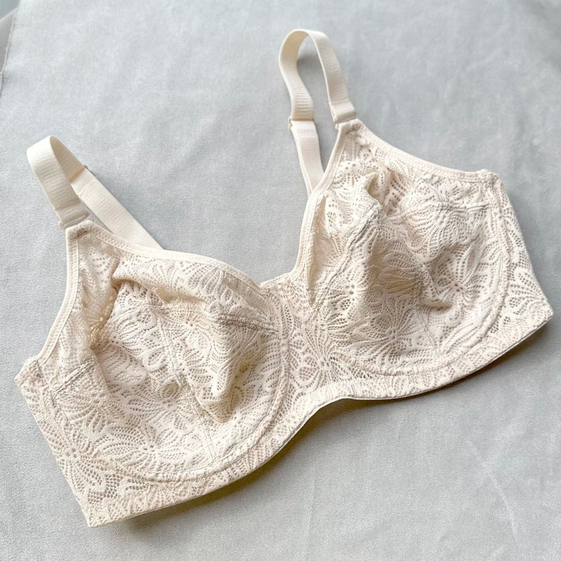 Non-padded Ultra-thin Bra Women Minimizer Wirefree 75 80 85 90 95 100 B C D E F G H Cup