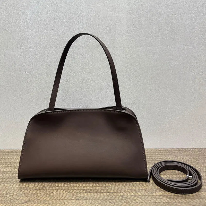 women's bag soft drinking milk calf leather women's 2025 single shoulder armpit handbag handbag