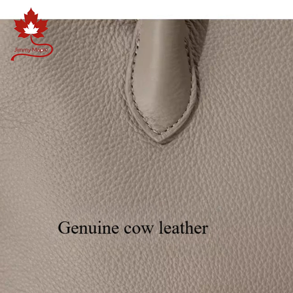 Hot Sale Multi-layered Large Women Travel Tote Soft Imported Cow Leather Female Handbag Commuter Ladies Shoulder Bag Big