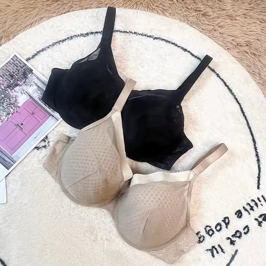 Minimizer Bra Non-Padded Sexy Women's Lace Underwire Female Full Cup Plus Size Adjustable Lingerie 34 36 38 40 42 C D E F G H