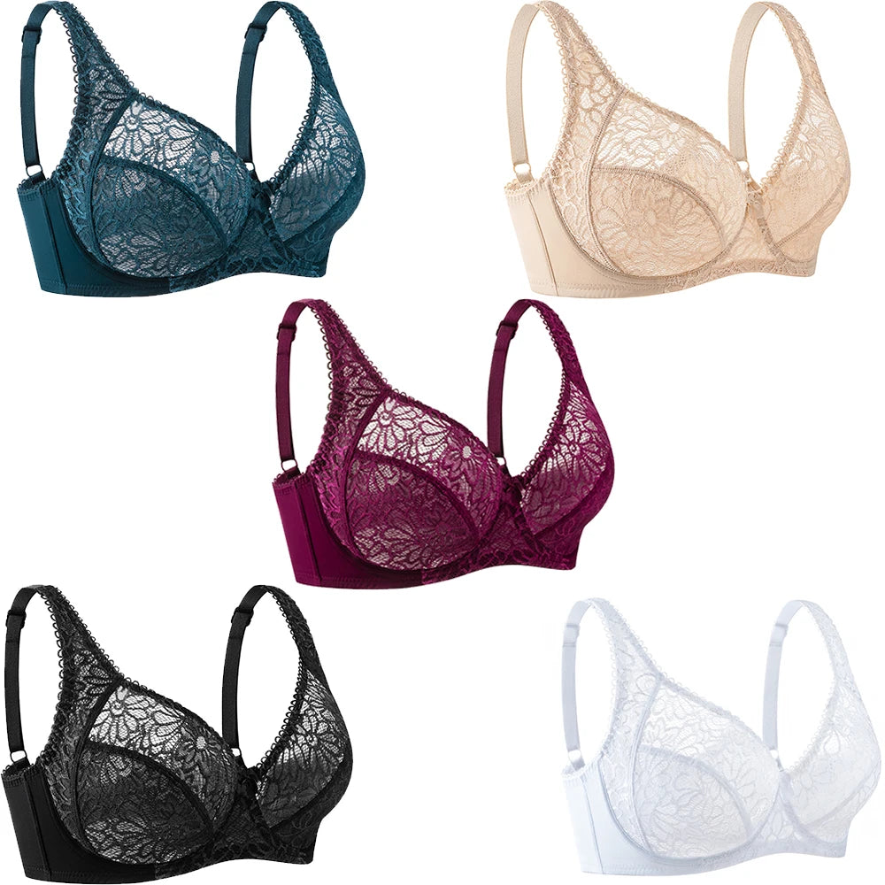 Bras For Women Lace Modern Ladies Plus Size Brassiere Underwear Sexy Lingerie BH Tops C D DD E F Cup