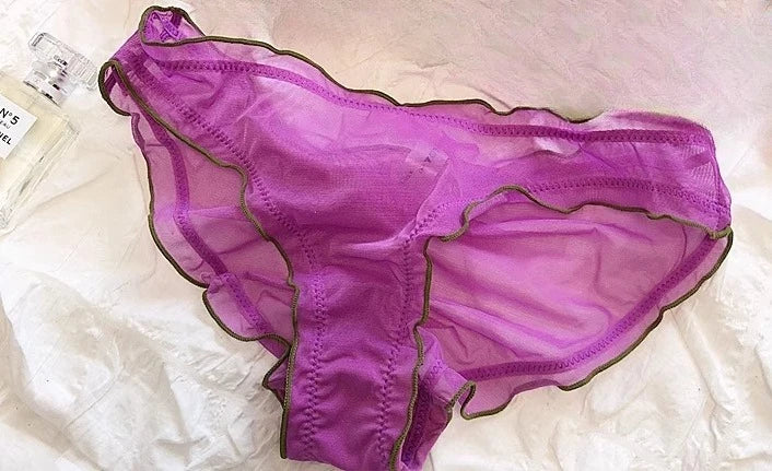 European Luxury Lingerie Set Full Cup Sheer Ultra Thin Bra & Panty Set Sexy Comfort for Women Large Small MOYISU Sexy Tushy S-XL