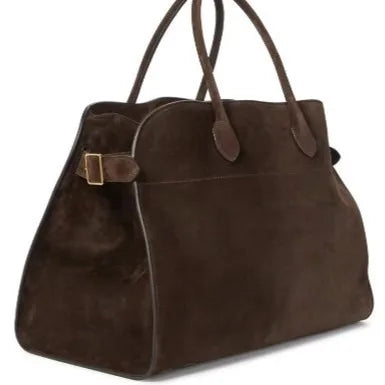 Women's Large Capacity Vintage Tote Bag -Brown Handbags Structured Snap Closure, Sturdy Handles for Work, Travel, Everyday Use