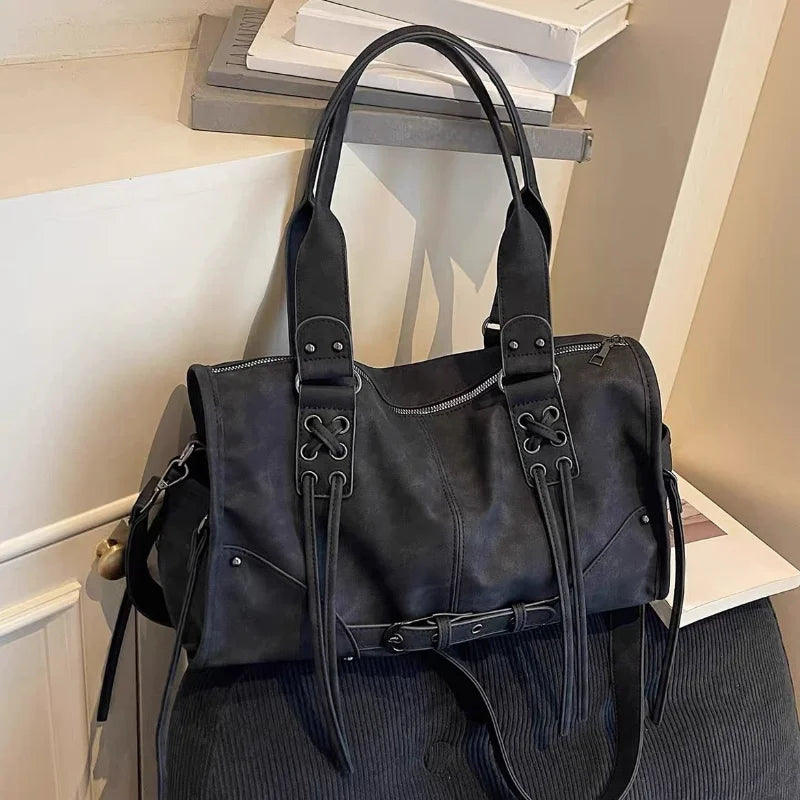 Nylon Women's Commuter Tote Bag Minimalist Large-capacity Tote Bag Ladies Multi-layer Waterproof Computer Shoulder Nylon Handbag