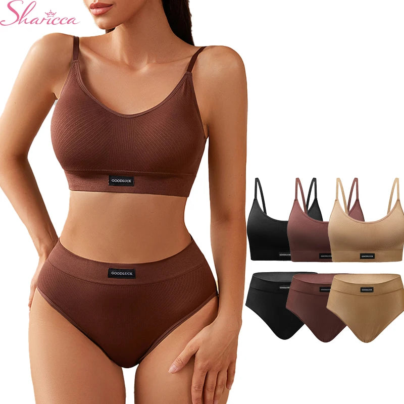 Hot Sale New Design Seamless Panties Underwear Set Conjuntos Interior Para Mujeres Seamless Bra And Panties Sets For Women