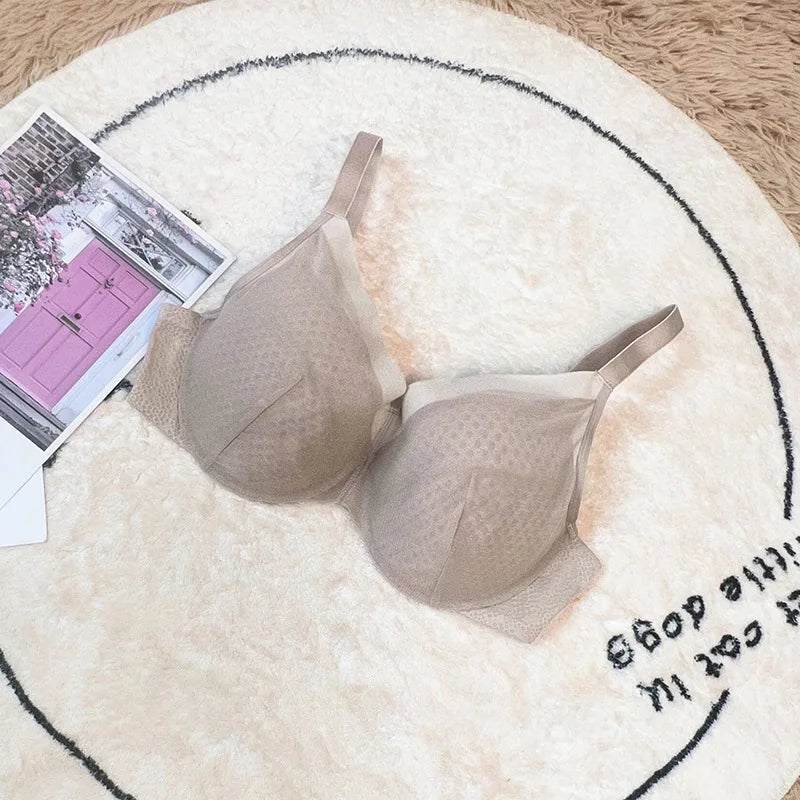 Minimizer Bra Non-Padded Sexy Women's Lace Underwire Female Full Cup Plus Size Adjustable Lingerie 34 36 38 40 42 C D E F G H