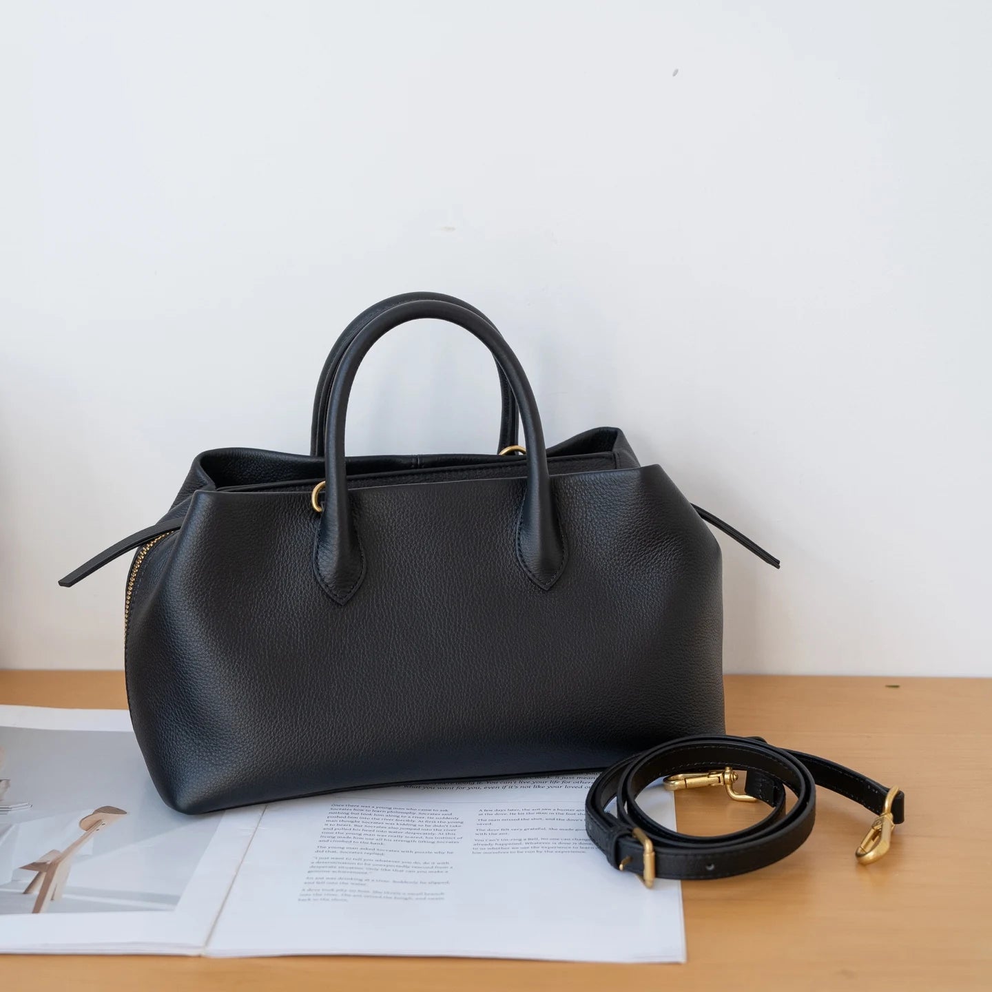 Genuine Grade Leather Women's Shoulder Crossbody Bag Luxury Designer Brand Soft Cowhide Ladeis Handbag High Quality Female Tote