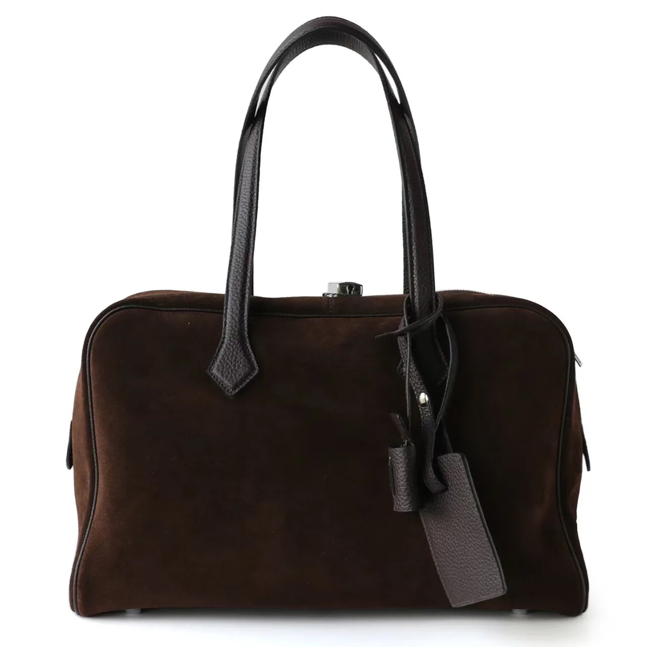 Premium First Layer Cowhide Boston Genuine Leather Women's Bag Simple Large Capacity Bowling Armpit Bag Portable Messenger Bag