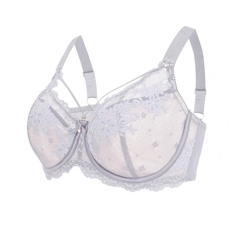 FallSweet Push Up Bra for Women Lace Underwire Brassiere Sexy Plus Size Lingerie