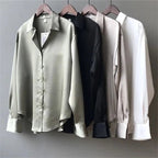 casual-long-sleeve-turn-down-collar-top-1989708 - Easydrop