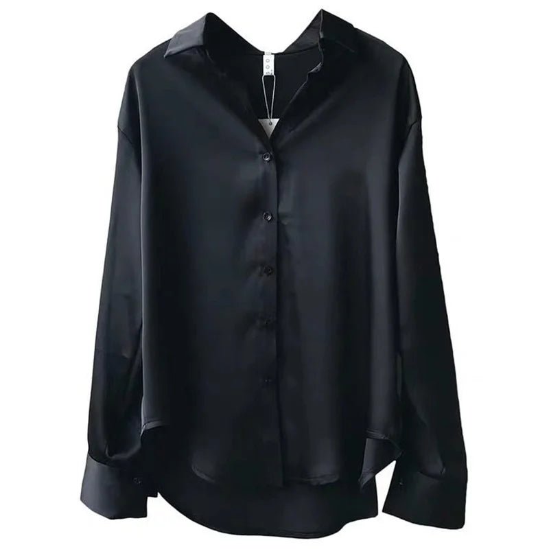 casual-long-sleeve-turn-down-collar-top-4663280 - Easydrop