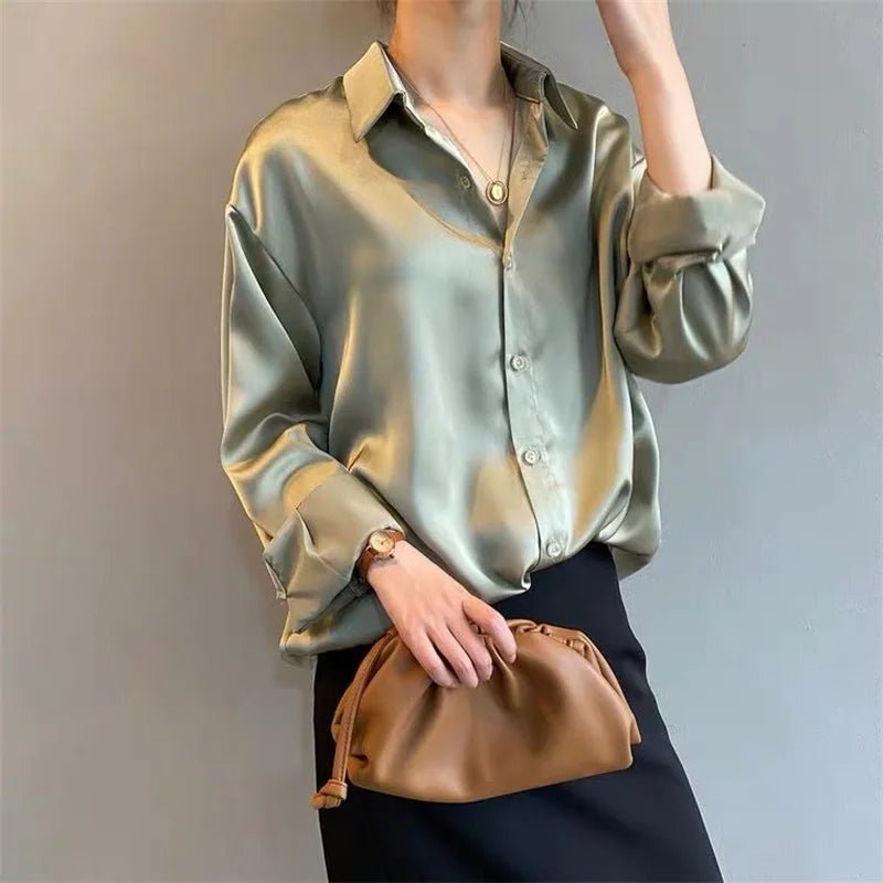 casual-long-sleeve-turn-down-collar-top-8055752 - Easydrop