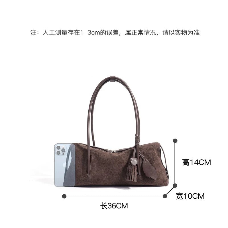 Genuine Leather Frosted Underarm BagFor Women - Easydrop