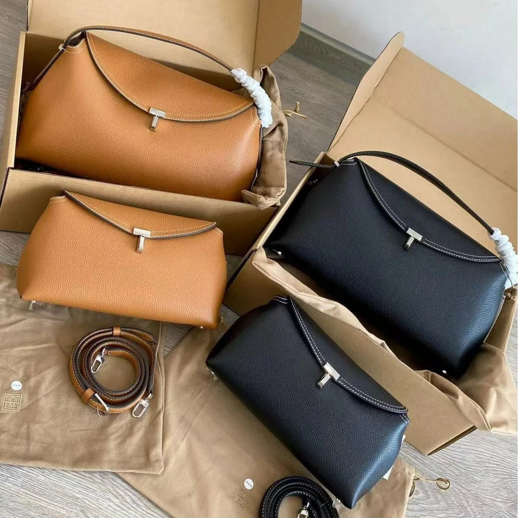 Genuine Soft Leather Multi-compartment Women's Shoulder Bag - Easydrop