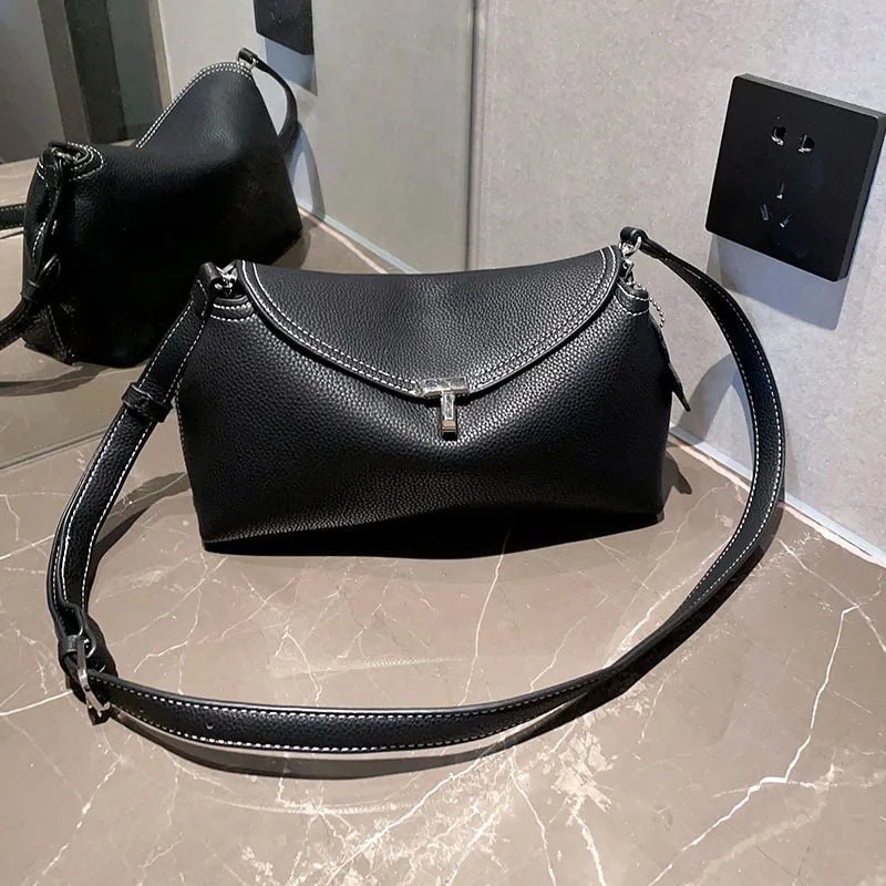 Genuine Soft Leather Multi-compartment Women's Shoulder Bag - Easydrop