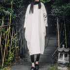 johnature-women-vintage-cotton-linen-long-sleeve-long-dress-7424910 - Easydrop