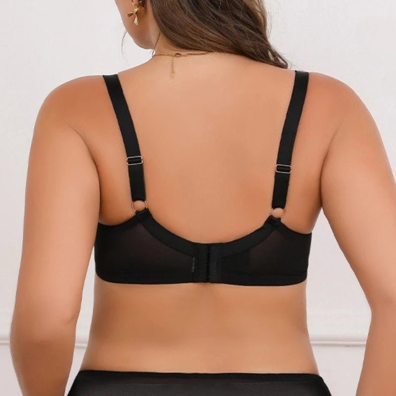 lace-plus-size-thin-mesh-embroidery-full-cup-bra-1114230 - Easydrop