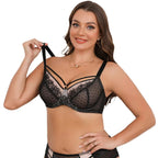 lace-plus-size-thin-mesh-embroidery-full-cup-bra-2201105 - Easydrop