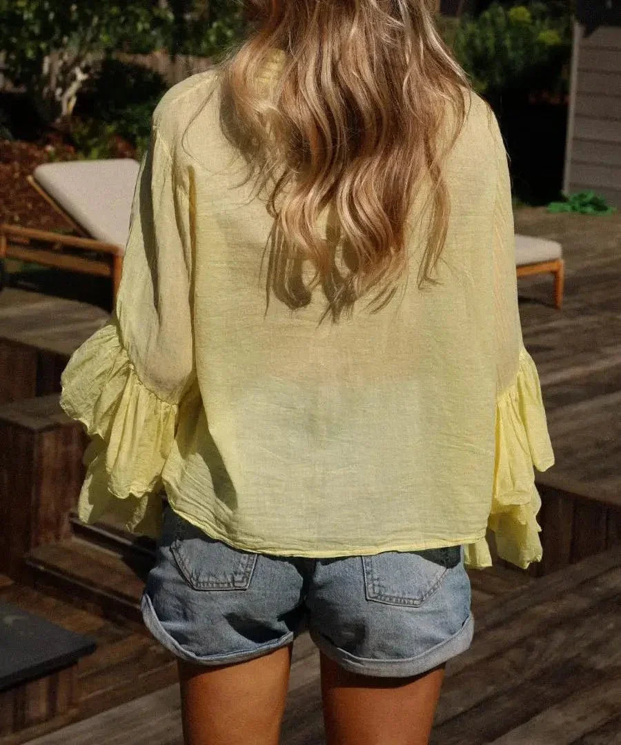 new-fashion-women-ruffle-sheer-blouse-5794297 - Easydrop