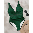 new-sexy-mesh-sheer-v-neck-women-one-piece-swimsuit-3285504 - Easydrop