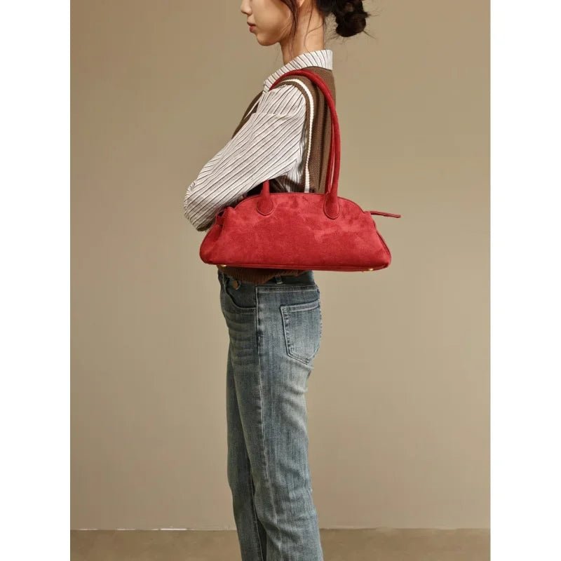 Original Design Light Luxury Retro Suede Single Shoulder Bag - Easydrop