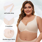 plus-size-underwire-seamless-unlined-minimizer-bra-3369663 - Easydrop