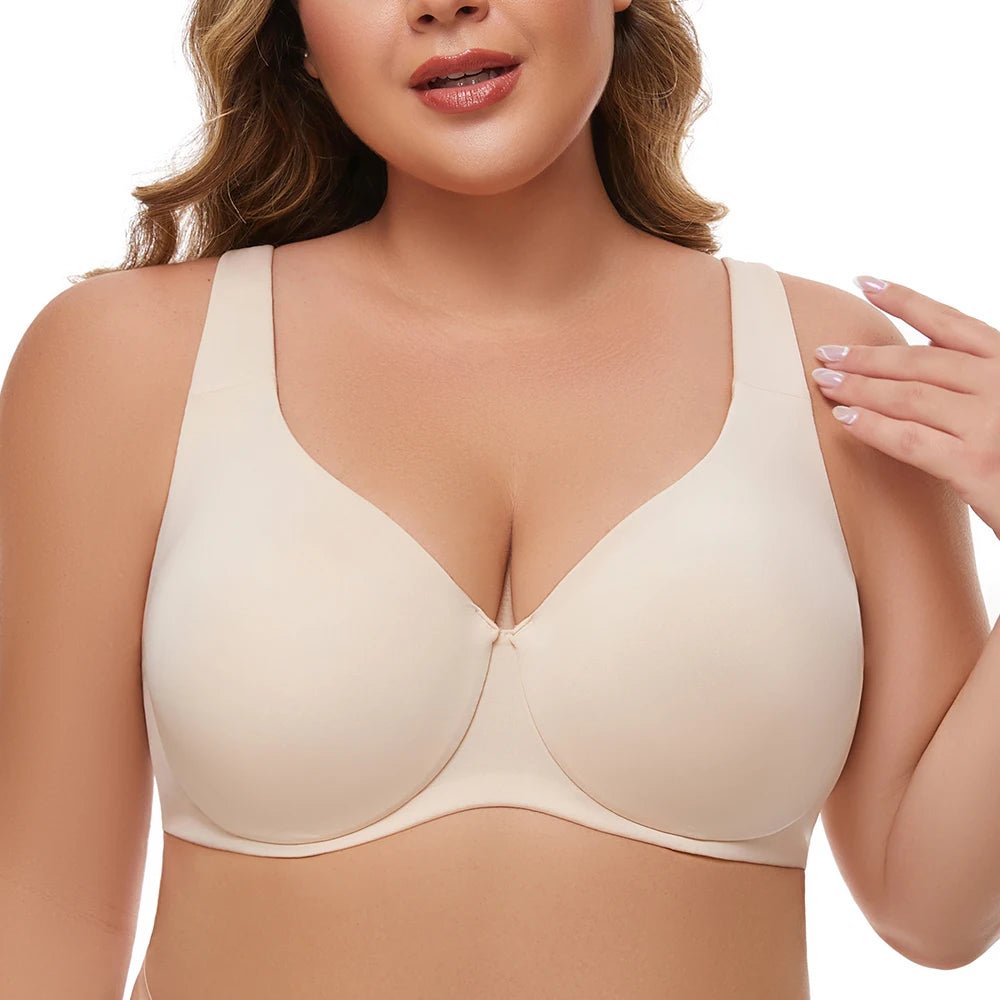 plus-size-underwire-seamless-unlined-minimizer-bra-4519881 - Easydrop