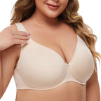 plus-size-underwire-seamless-unlined-minimizer-bra-5290371 - Easydrop